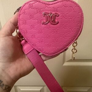 Juicy Couture Pink Heart-Shaped Designer wallet wristlet